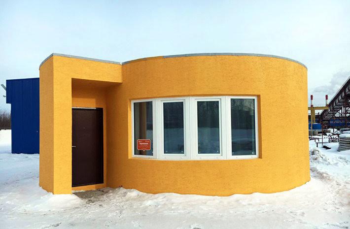 В первом в России напечатанном 3D доме установили окна Deceuninck