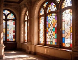 Уникальные витражи вернулись в окна исторического доходного дома на Тележной улице в Петербурге class= Уникальные витражи вернулись в окна исторического доходного дома на Тележной улице в Петербурге