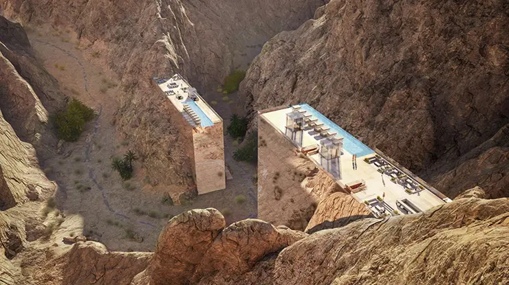 В пустынном городе будущего построят «невидимый» отель