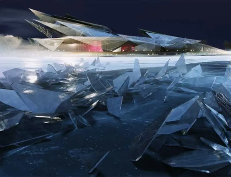Ледяная прозрачность: как будет выглядеть новый театр им. Камала со стеклом от Larta Glass