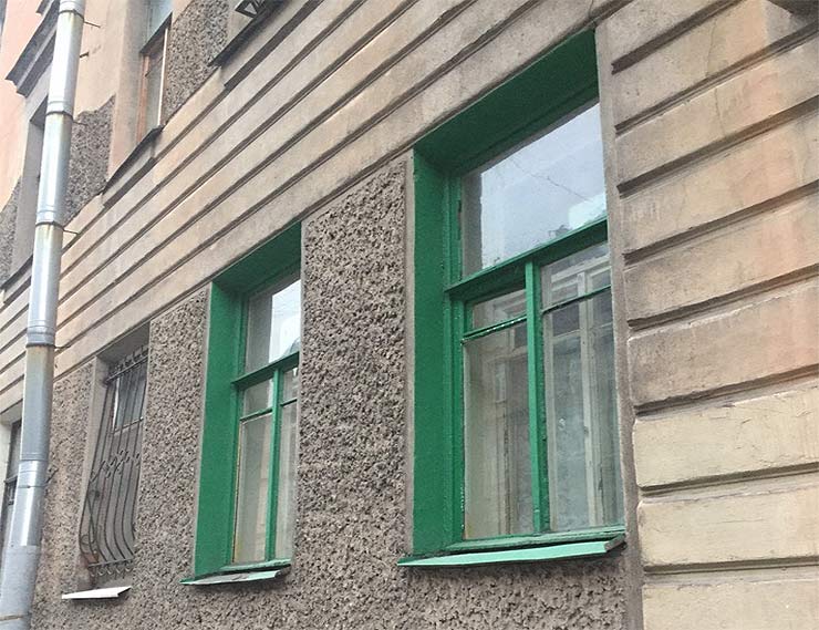 Улицу в центре Петербурга «озеленили» с помощью окон