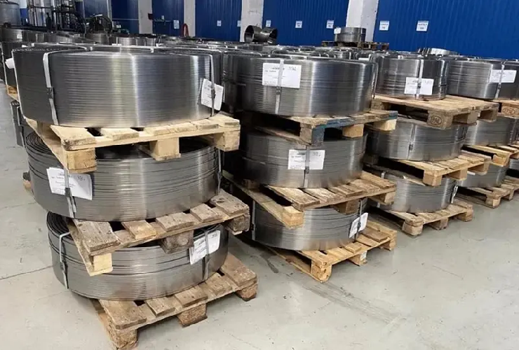 Производство нагартованной ленты на фурнитурном заводе UNION POLYMER TECHNOLODGIES 