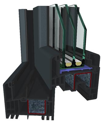 GEALAN представляет новую темно-серую основу системы GEALAN S 9000