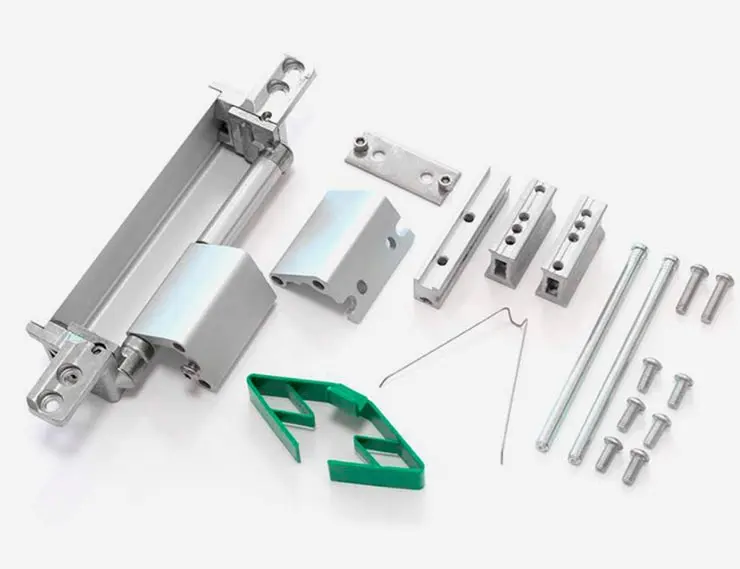 Обновление ассортимента скрытых петель для алюминиевых дверей для профиля Alumark S70