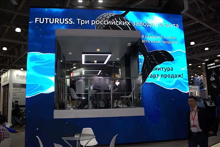 Стенд новой российской фурнитуры для окон FUTURUSS на MosBuild 2023 Стенд новой российской фурнитуры для окон FUTURUSS на MosBuild 2023