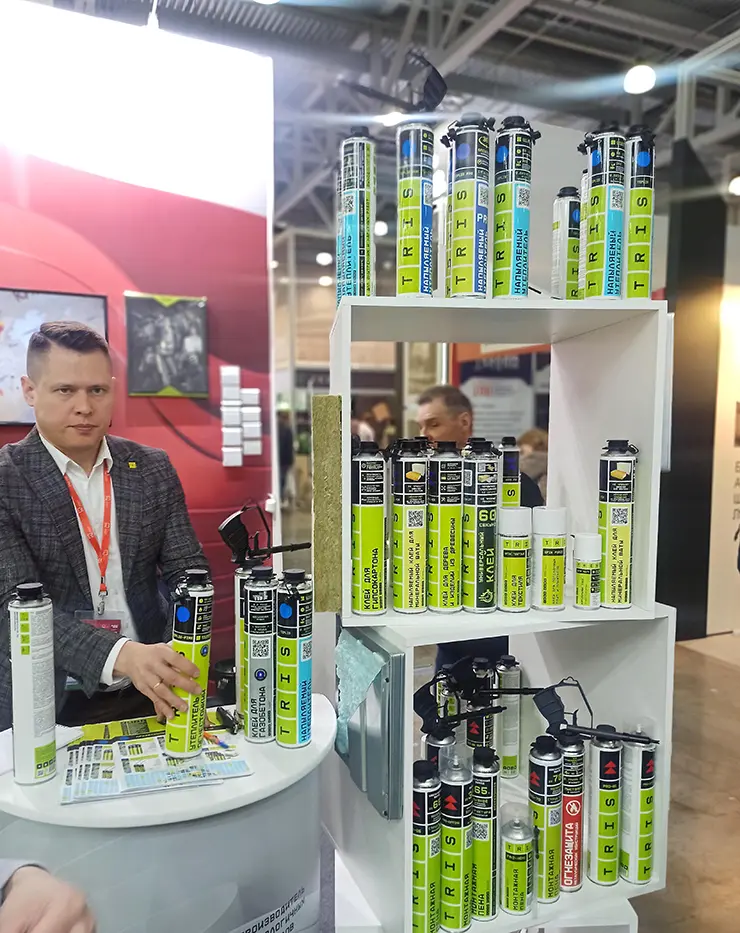 Стенд компании TRIS из Татарстана на MosBuild 2023 Стенд компании TRIS из Татарстана на MosBuild 2023