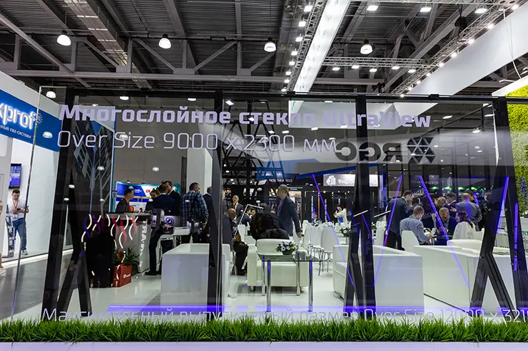Многослойное стекло oversize «Салаватстекло», MosBuild 2023 Многослойное стекло oversize «Салаватстекло», MosBuild 2023