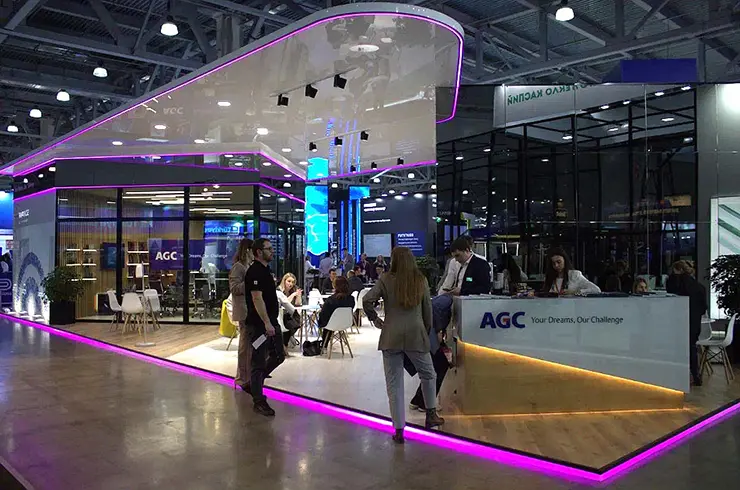 Стенд AGC на MosBuild 2023 Стенд AGC на MosBuild 2023