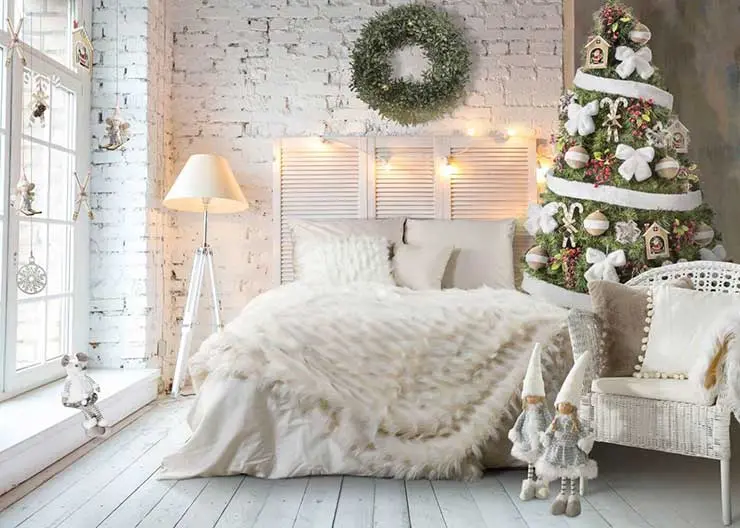 Новогодний дизайн окон в стиле белого Рождества Новогодний дизайн окон в стиле белого Рождества