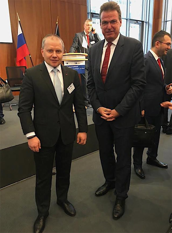 Виктор Мелихов и Маттиас Шепп, председатель правления Российско-Германской внешнеторговой палаты