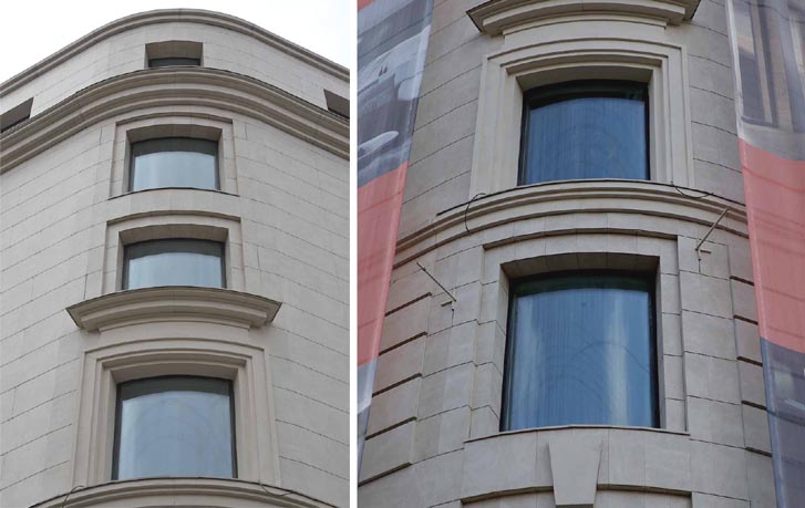 Эксклюзивные гнутые окна, апарт-отель YE’S Marata, Санкт-Петербург