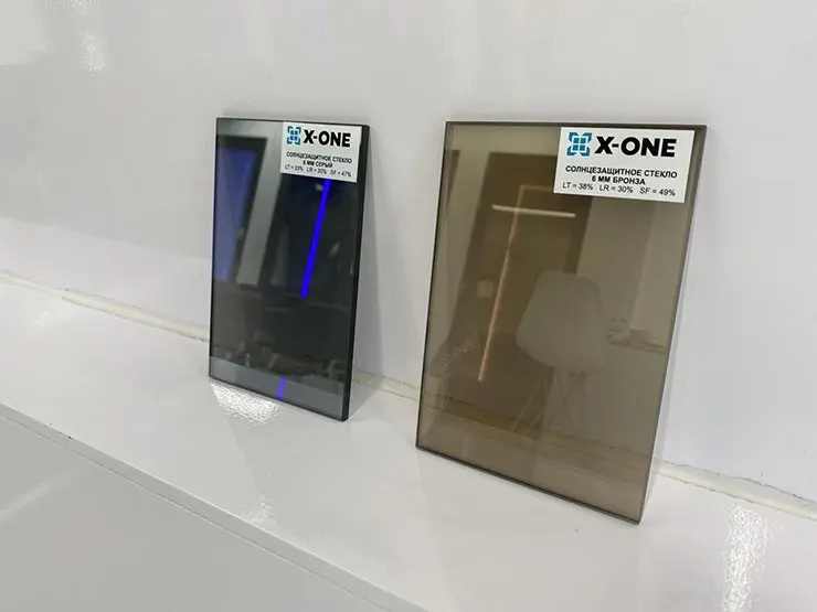 Солнцезащитное стекло разных оттенков используется в стеклопакетах X-One Style